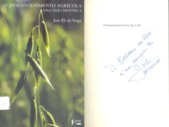O desenvolvimento agrícola