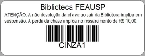 Exemplo de etiqueta do armário CINZA